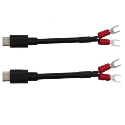 China 10cm C type 20awg Usb C material to spear/fish fork/fish spear/fishgig,U terminal cable data transfer Guangdong LANO charging connector for sale