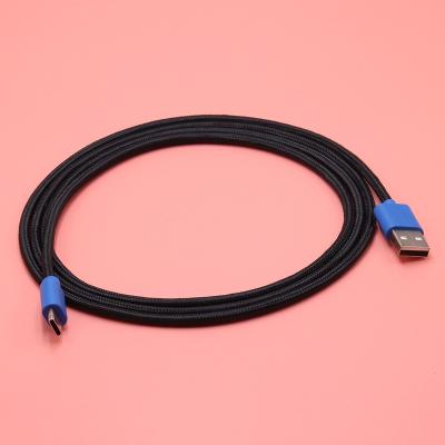 China Type-C Fast Charging Curly Coiled Keyboard Mini Usb Cable Spring Nylon Spiral USB Cable Braid Data Mobile Phone Product for sale