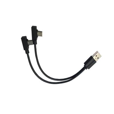 China Mobile Phone Right Angle Micro Usb 5.5mm 2.1mm 1 to 8 Way DC Jack Power Lead Splitter for sale