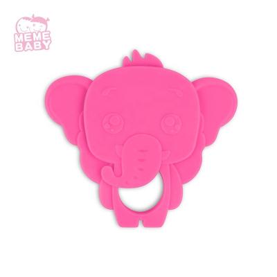 China Toy Baby Product Cute Soft Elephant Shape Teether Toy Stacking Sensory Molar Halloween Teether Toy For Toddler Kids Christmas Gift for sale