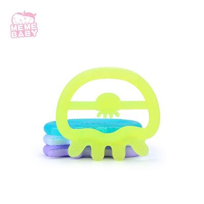 China 100% Non-Toxic Food Grade Baby Teether Silicone Gel Christmas Customized BPA Free Silicone Bath Teether Toys For Toddler Infant Kids Educational Play for sale