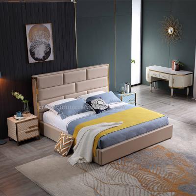 China Comfortable High Quality Modern Bedroom Bed With TV In Footboard for sale