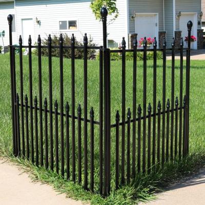 China Easily Assembled Residential Boundary Security Galvanized Metal PmentVC Coated Fence For Building for sale