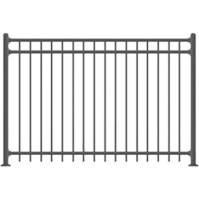 China Easily Assembled Residential Boundary Security Galvanized Metal PmentVC Coated Fence For Building for sale