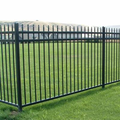 China Easily Assembled Residential Low Wall Galvanized Metal PVC Coated Fence For Apartment Building for sale