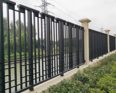 China Easily Assembled Residential Low Wall Galvanized Steel Metal Fencing For Apartment Building for sale