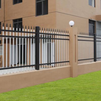 China Easily Assembled White Fence Wrought Iron Color Low Wall Security Panel for sale