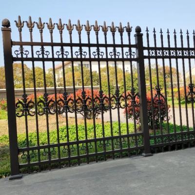 China Easily Assembled Zinc Steel Material Powder Coated Low Wall Farm Residence Security Fence for sale