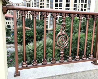 China Contemporary Powder Coated Galvanized Zinc Steel Balcony Baluster for sale