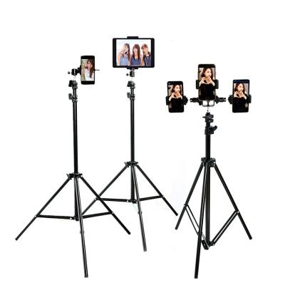 China Live Broadcast Tripod Stand Photography Tripod Stand LED Ring Lamp Stand Phone Stand Light 1.7m Live Stream Ring Light Tripod Stand for sale