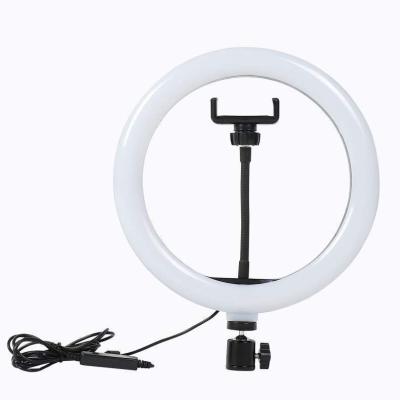 China 2021 Hot Selling Amazon 8 Inch 20cm PORTABLE PORTABLES 3 Types Lighting Control Beauty LED Selfie Ring Light Lamp With Phone Holder for sale