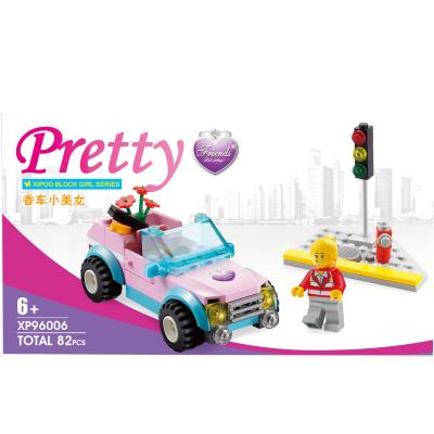 China Construction Toy Building play XIPOO 2021 building blocks girl series mini car and legoing beauty model luxury set set mini educational toys for child for sale