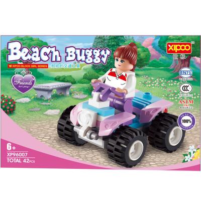 China 2021 cute building toy XIPOO city building blocks girl series vehicle building set set mini educational toys for legoing child promotion gift for sale