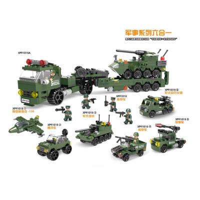 China Construction Toy Building Play XIPOO 2021 New Building Blocks Toys Boys Car Series Military Vehicle Model Block Playset Toys For Children Play legoing Truck for sale