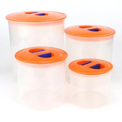 China Storage 4 in 1 Plastic SealableJar Seal Boxes Storage Boxes Plastic Container for Packing for sale