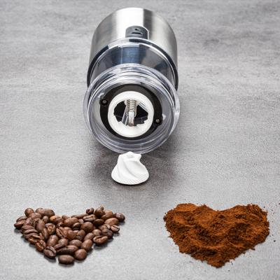 China Car Kitchen Professional 2-in-1 USB Rechargeable Conical Espresso Burr Electric Coffee Grinder for sale