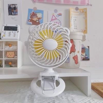 China You Can Clip It On Everywhere LED Light Up 360 Rotation USB Clip On Fan Portable Mini Rechargeable With Battery Operated for sale