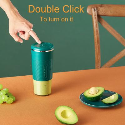 China New Design 6 Blades Car USB Juicer Cup, Christmas Gift Rechargeable Portable Smoothie Blender for sale