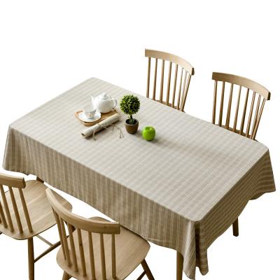 China The other simple Japanese cotton napkin cover cotton tablecloth plaid tablecloth linen rectangle for sale