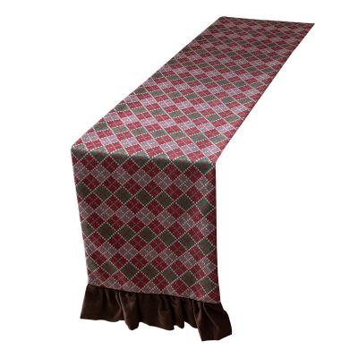 China Other Luxury Retro Style Household Table Flag Photography Table Napkin Hotel Decorative Tablecloth for sale