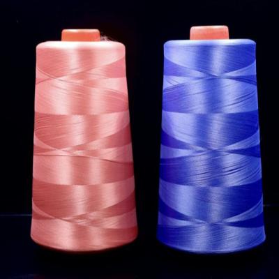 China With or without twisting TUTON Overlock 100% Polyester 150D 200D 300D sewing thread with or without twisting for sale