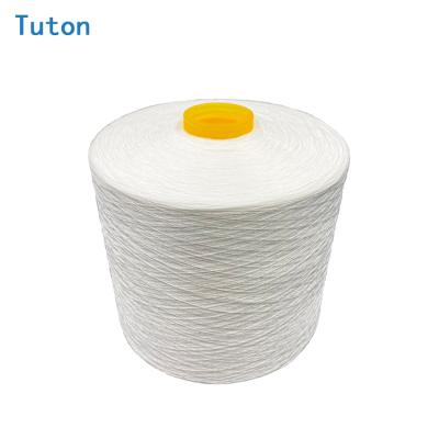 China High Tenacity TUTON China Textile Raw White 100% Polyester Yarn Spun In Dye Tube Sewing Thread for sale