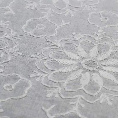 China Water Soluble TUTON All Over Cotton TC Embroidery Cotton Lace Fabric With Cords for sale