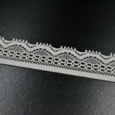 China Soft TUTON Elastic Good Prices Hand Feel French Lace Knitting Trim For Underwear Bra for sale