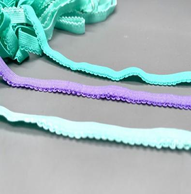 China Various Colors TUTON Tooth Elastic Band High Quality Elastic Picot Band For Girl's Wear for sale