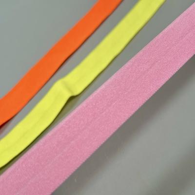 China TUTON Factory Supply DTM Viable Direct Nylon Spandex Quality Folded Elastic Band For Lingerie Underwear for sale