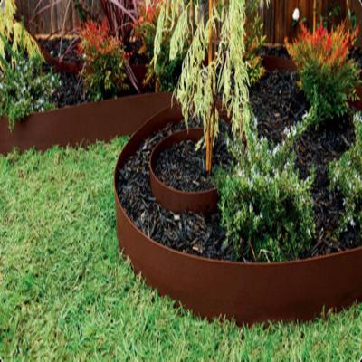 China Rustic Low Cost Outdoor Decor Rusted Edge Weathering Landscape Steel Edging for sale