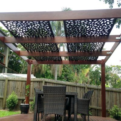 China Brand new easily assembled laser cut metal screen style pergolas arches arbors for sale