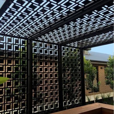 China Easily assembled laser cut shades and pergolas for sale