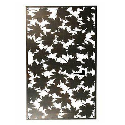 China Easily Assembled Sheet Laser Cut Decorative Metal Privacy Screen Garden Fence Panel for sale