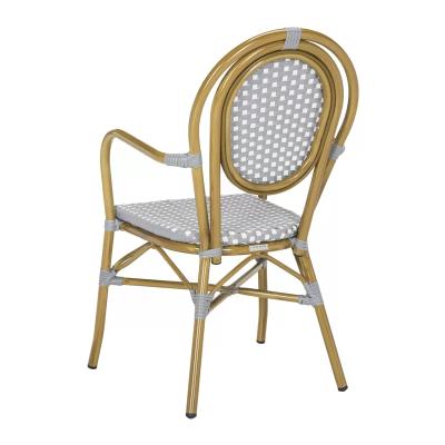 China Modern Outdoor Furniture Garden Restaurant Cafe Bistro Woven Wicker Rattan Chair for sale