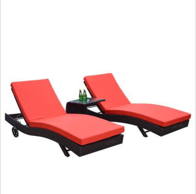 China Factory Sale Weather Furniture Outdoor Chairs Metal Rattan Bracket Pool Chair Deck Chair Rattan Outdoor Waterproof Sun Sofa for sale