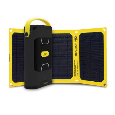 China Telecom 10000mah 100W Over Power Bank Ups Mini Portable Ups Kits With 21W Solar Panel Solar Power System for sale