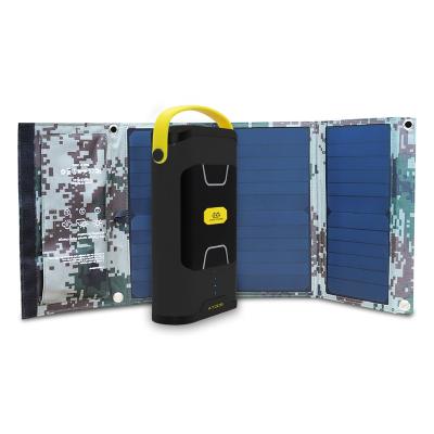 China Telecom 10000mah 50W Over Power Bank Ups Mini Portable Ups Kits With 22W Solar Panel Solar Power System for sale