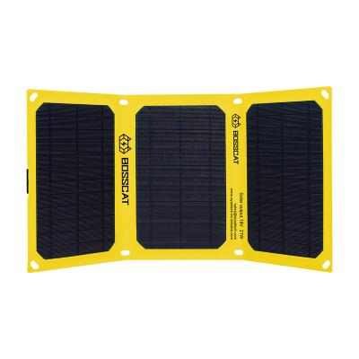 China 21W Solar Power High Efficiency Mini Solar Panels With USB Solar Battery Cells Output Port For Ourdoor Camping Hiking 21W Travel for sale