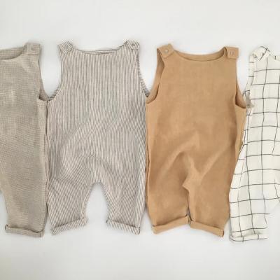 China Newborn Spandex Overalls Rompers/2022 New Fiber Kids Romper Baby Bamboo Canvas Baby Jumpsuits Baby Overalls Rompers for sale