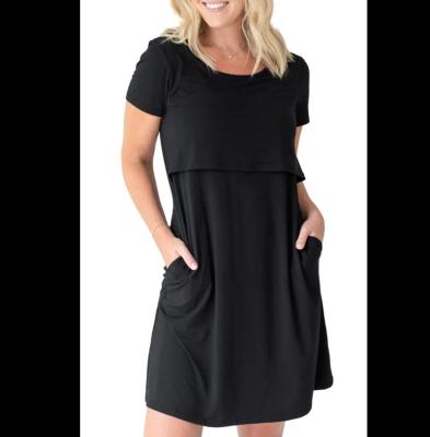 China New Wholesale 2022 New Breathable High Quality Black Nursing Gown Nursing Salon Wear for sale