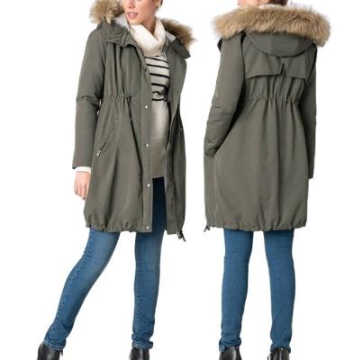 China Radiation Protection 3 in 1 Maternity Coats Women Ladies Fur Coat Winter Pregnant Coat for sale