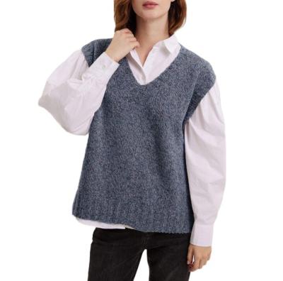 China Quality QUICK DRY Wholesale Hot Women's Casual Sweater Vest Sleeveless Blouse for sale