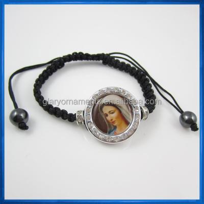 China Crystal Medugorje gift or keepsake medjugorje rope bracelet for sale