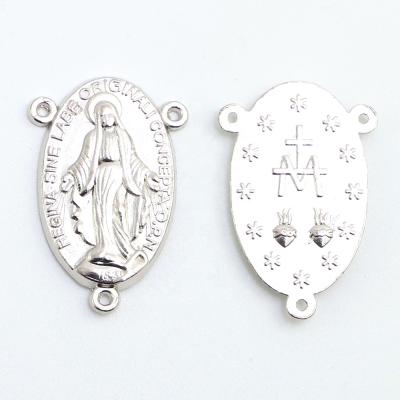 China High Quality Europe Our Lady Of Mary Miraculous Medal Rosary Centerpiece for sale