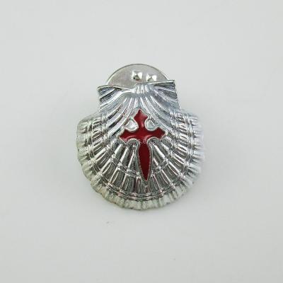 China Europe Camino De Santiago Scallop Shell St James Cross Pilgrim Lapel Pins for sale