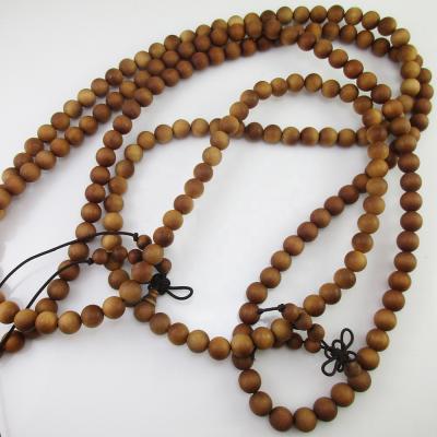 China High Quality 20mm Wooden Sandalwood Necklace Beads 6mm 8mm 10mm 12mm 18mm for sale