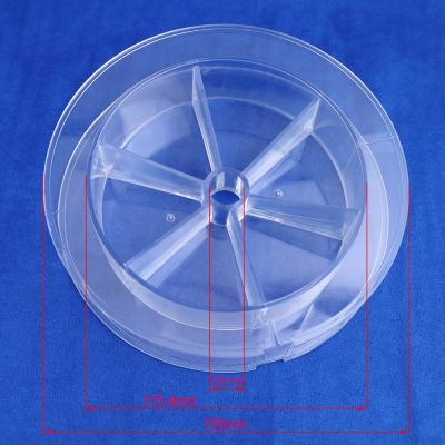 China 15cm Large Empty Clear Plastic Spool Plastic Spool Hub Reel 40*20mm for sale