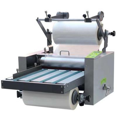 China L388 Automatic Textiles Roll To Roll Roll Laminating Machine With Metal Roll Paper Hot Roll Laminating Machine For Printing Shop for sale