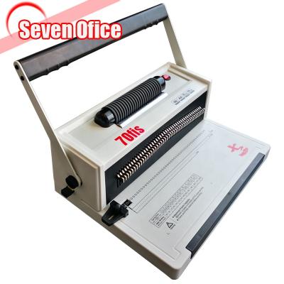 China 4:1 Coil Plastic Coil Book Plastic Spiral Binding Machine /46 Holes Coil Binding Metal Spiral Wire Binding Machine for sale